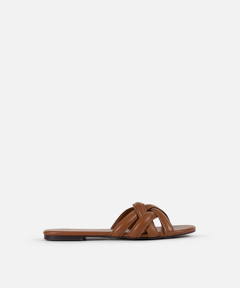 Ipekyol Spiral Band Slippers Brown
