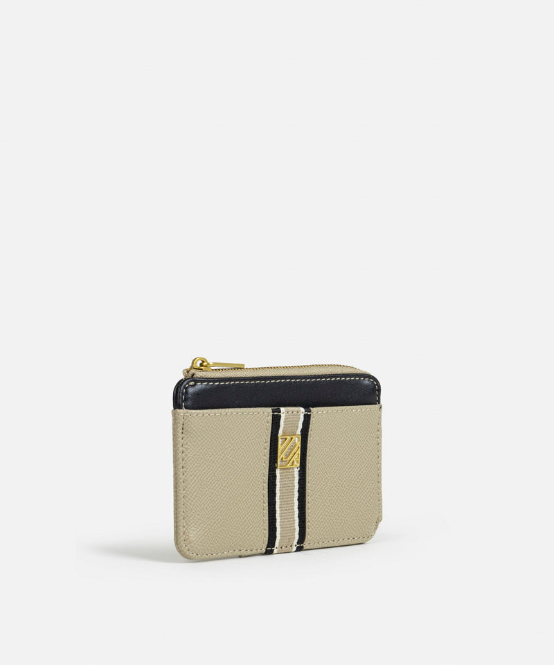 Ipekyol Monogram Buckle Business Card Holder Beige