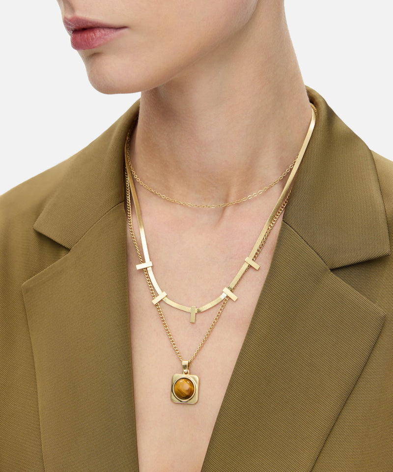 Ipekyol Multi-Metal Necklace Gold