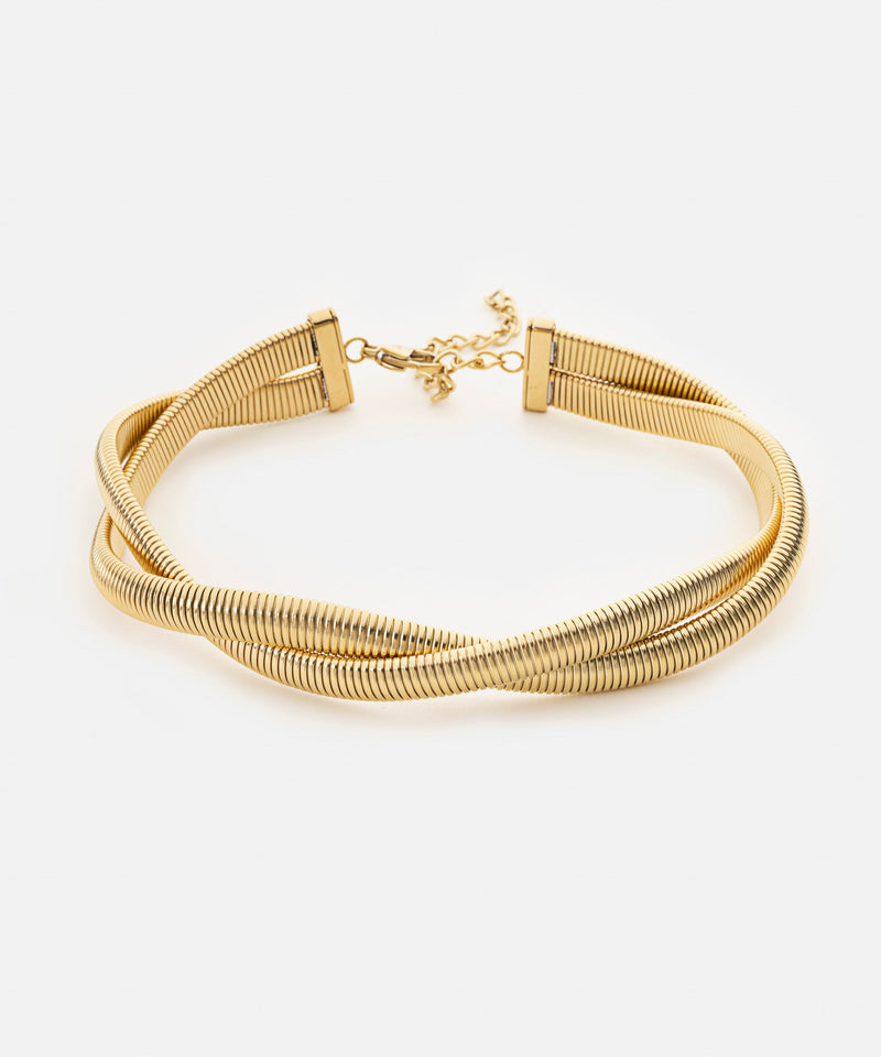 Ipekyol Stainless Steel Spiral Necklace Gold