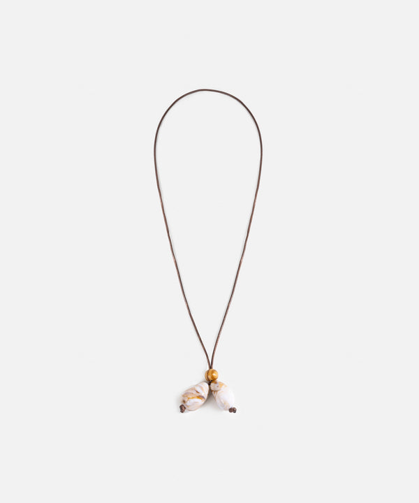 Ipekyol Mixed Beaded Rope Necklace Brown