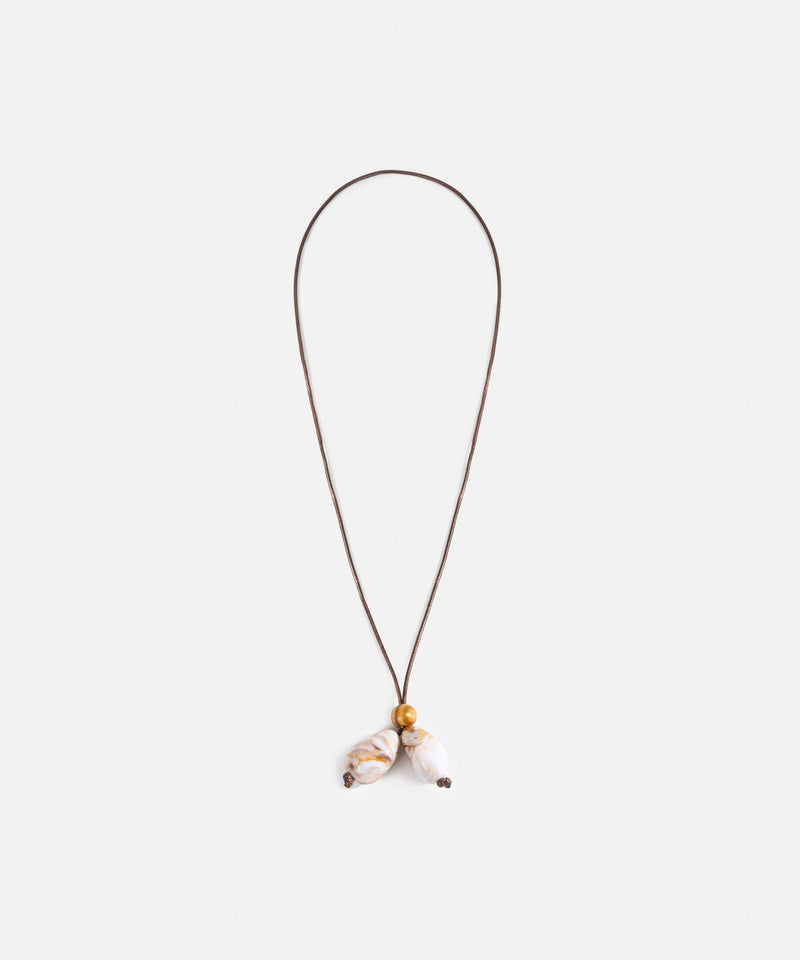 Ipekyol Mixed Beaded Rope Necklace Brown