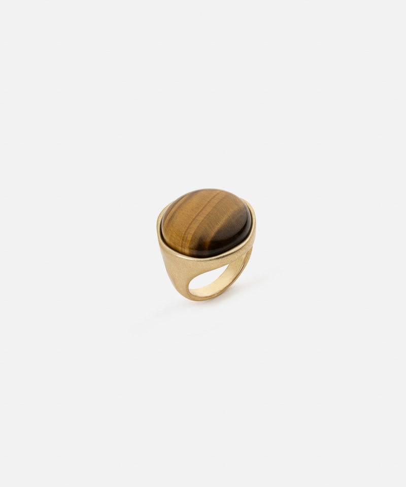 Ipekyol Metal Ring With Stones Gold