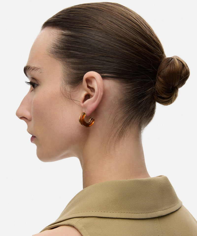Ipekyol Resin Earrings Brown