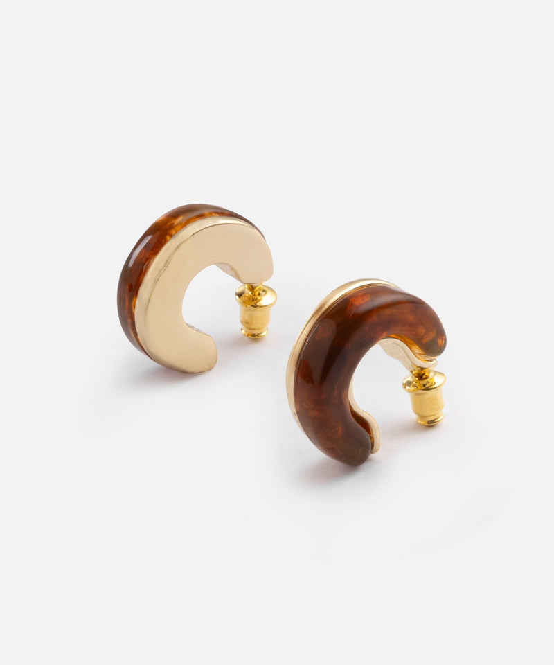 Ipekyol Resin Earrings Brown