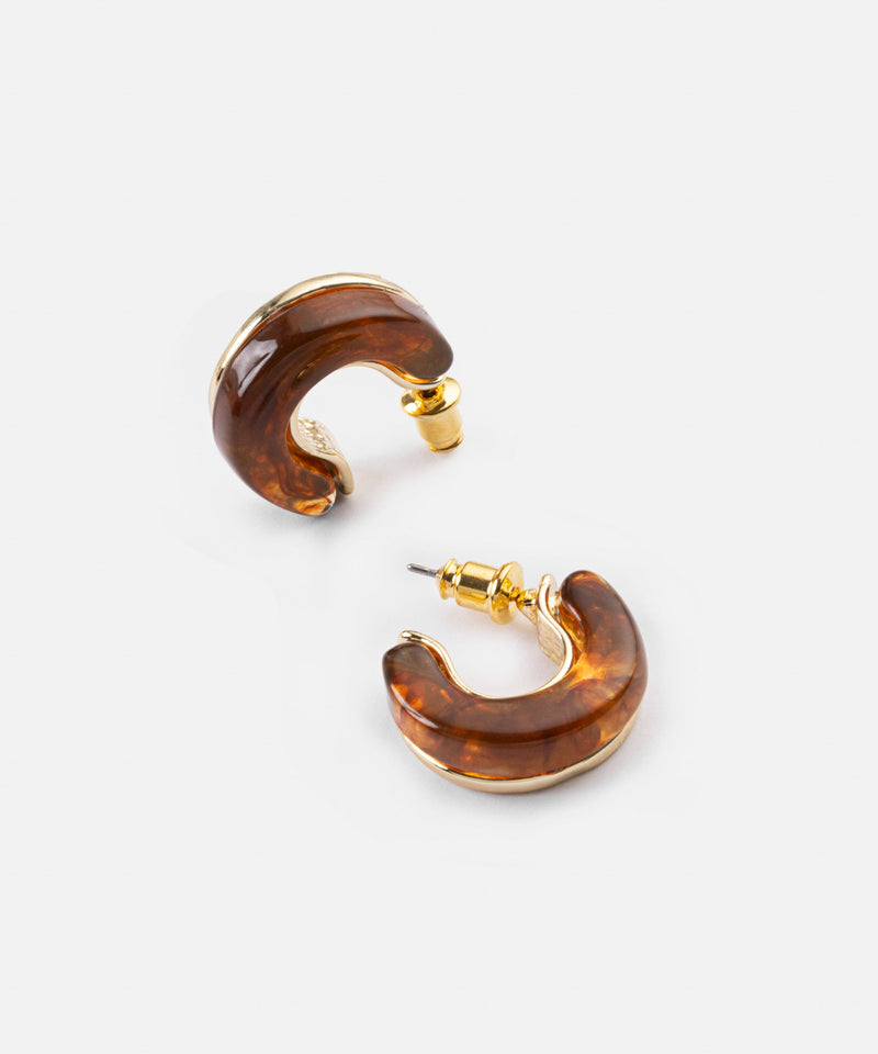 Ipekyol Resin Earrings Brown