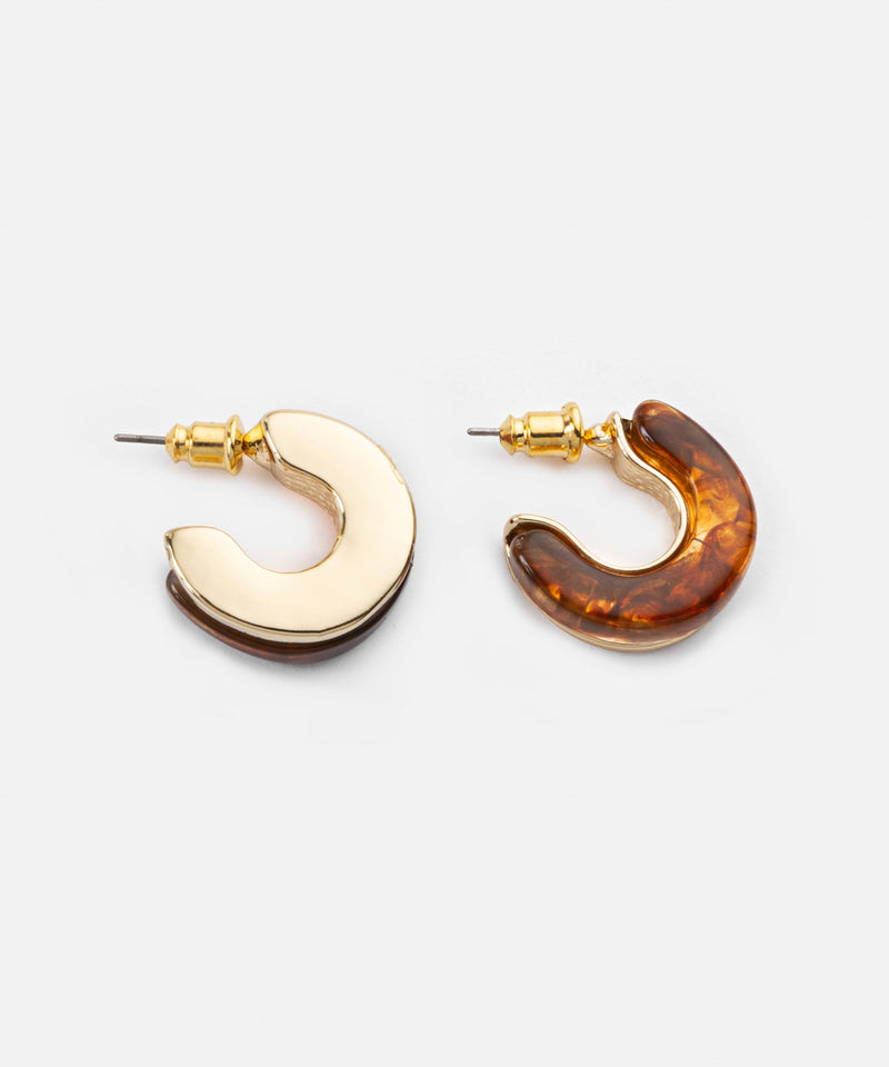 Ipekyol Resin Earrings Brown