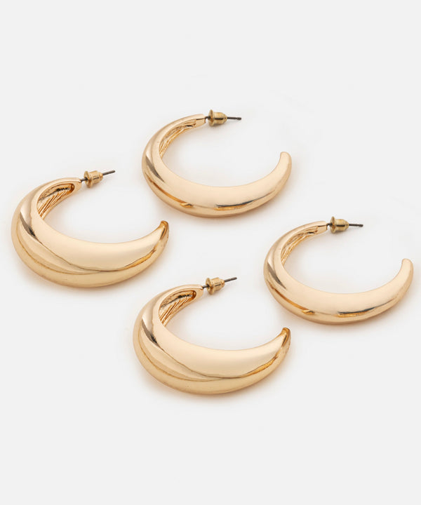 Ipekyol Hoop Earring Set Gold