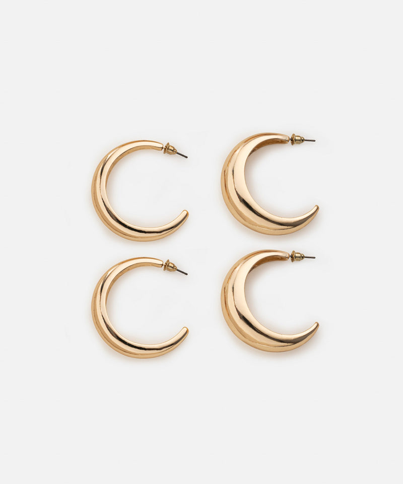 Ipekyol Hoop Earring Set Gold