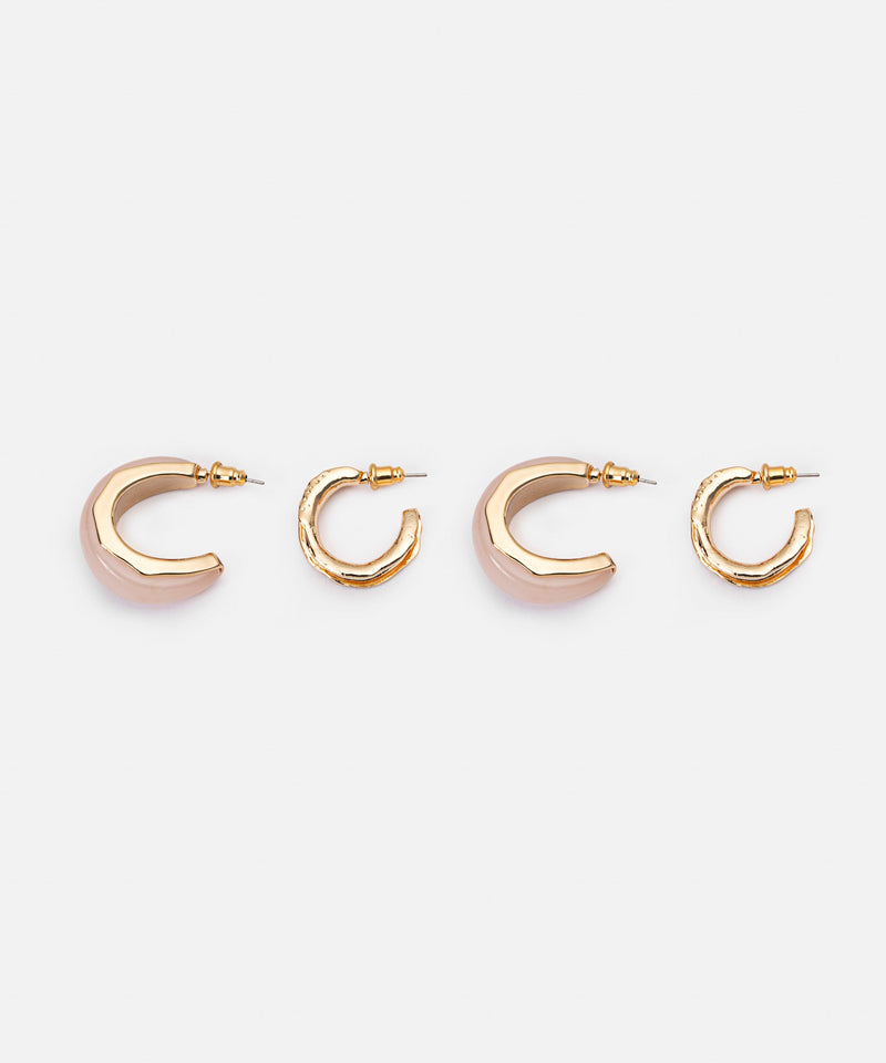 Ipekyol Double Earring Set Gold