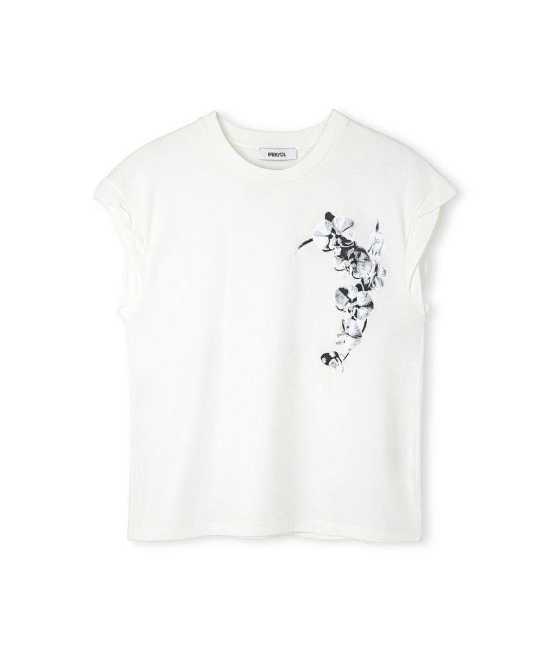 Ipekyol Crystal Stone Applique T-Shirt Ecru