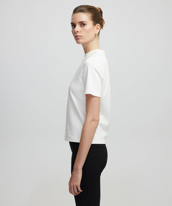 Ipekyol Basic High Collar T-Shirt White