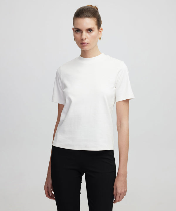 Ipekyol Basic High Collar T-Shirt White