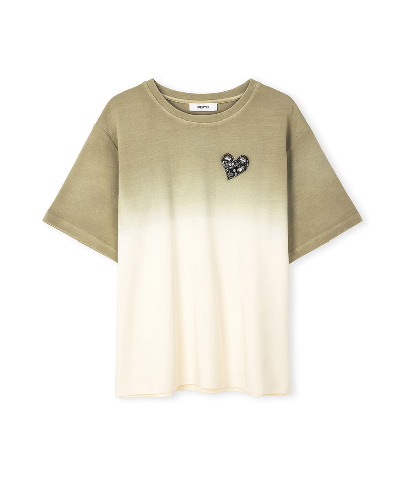 Ipekyol Heart Applique T-Shirt Natural