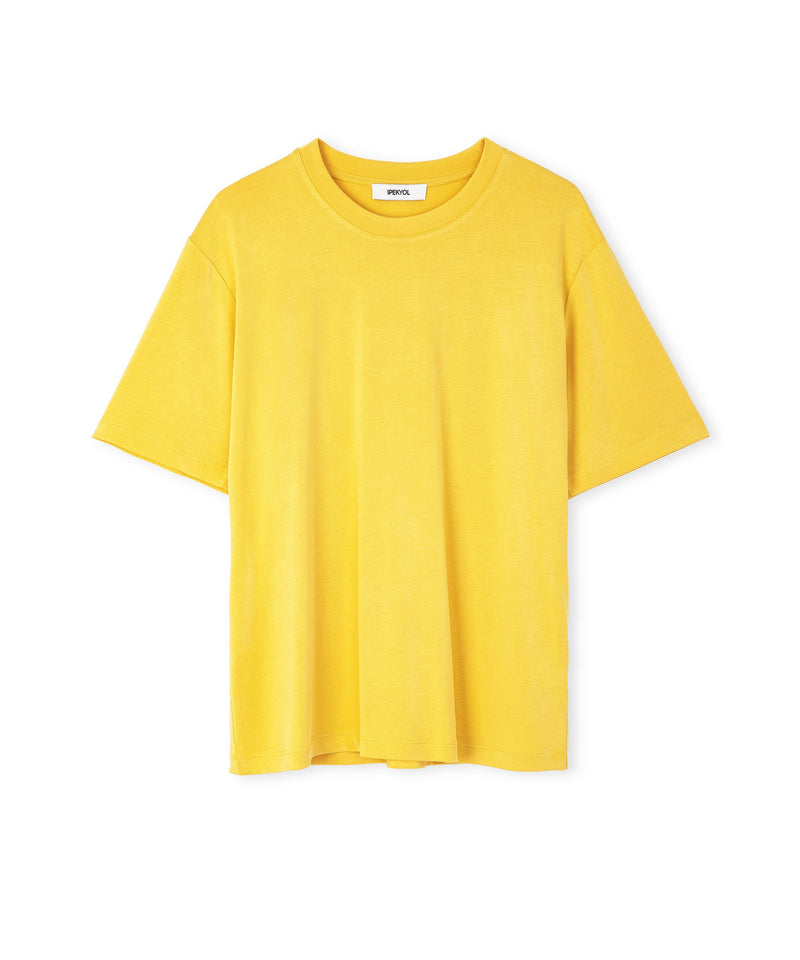 Ipekyol Basic Crew Neck T-Shirt Apricot