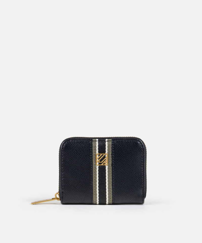Ipekyol Contrast Striped Wallet Black