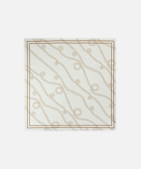 Ipekyol Silk Blend Patterned Scarf Camel