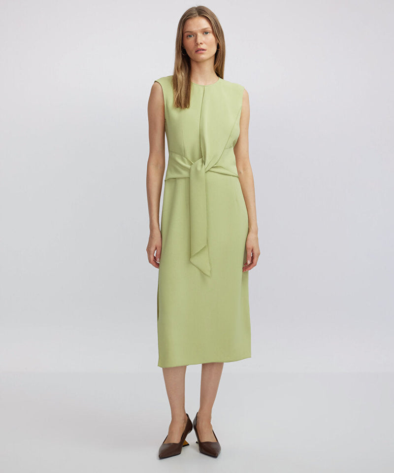 Ipekyol Tie Waist Midi Dress Green