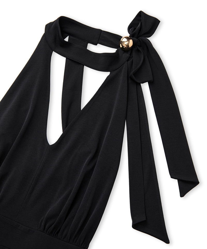 Ipekyol Halter Neck Maxi Dress Black