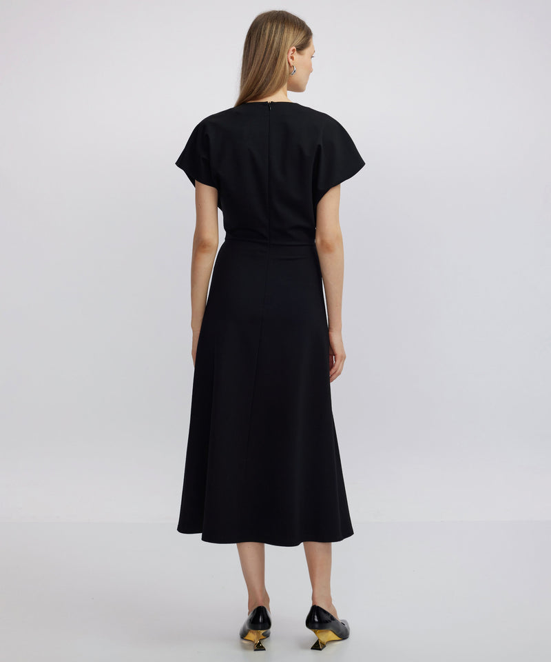 Ipekyol Metal Buckle Belted Dress Black