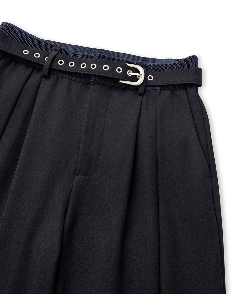 Ipekyol Rib Mix Belted Trousers Black