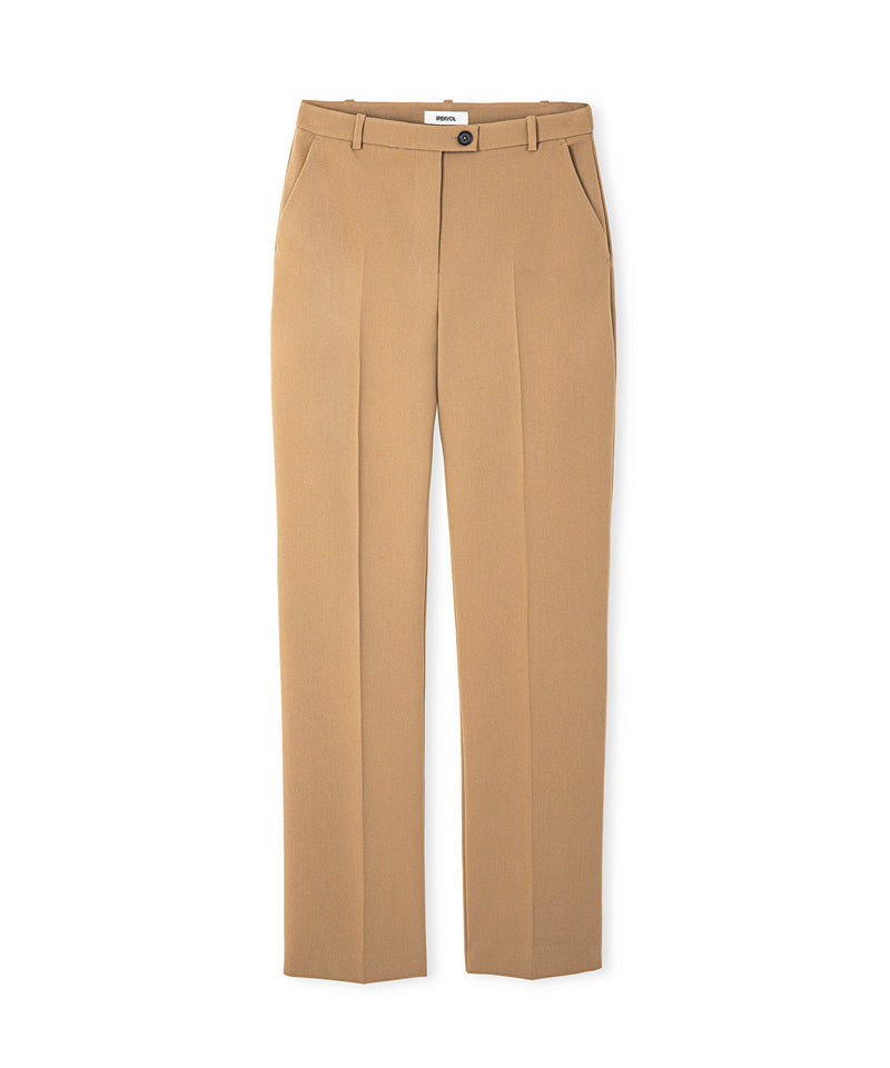 Ipekyol Straight Fit Trousers With Iron Marks Natural