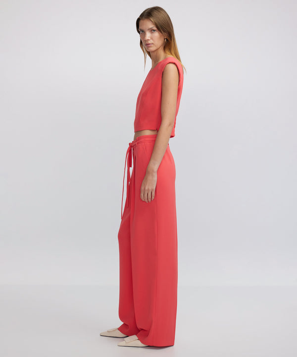 Ipekyol Double Belted Darted Trousers Coral