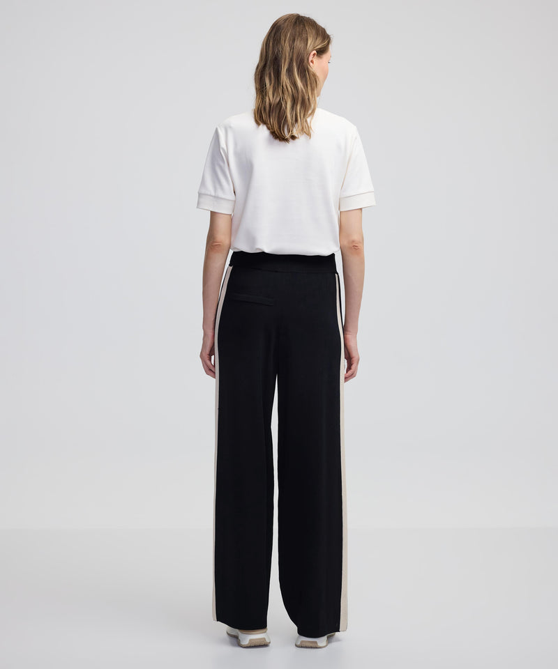 Ipekyol Contrast Stripe Trousers Black