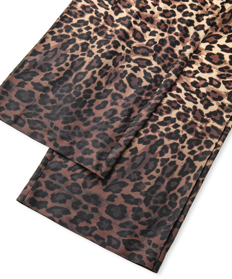 Ipekyol Leopard Pattern Trousers With Gradient Color Transitions Brown