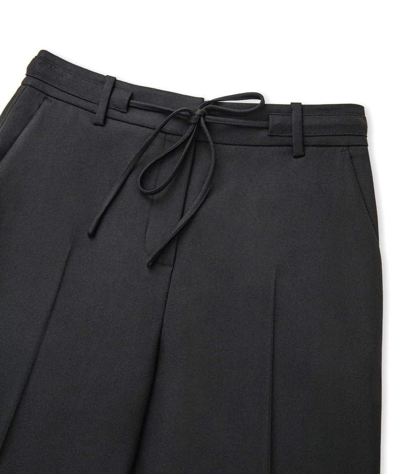 Ipekyol Thin Belted Drapey Fit Trousers Black