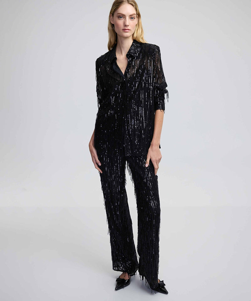 Ipekyol Sequined Trousers Black