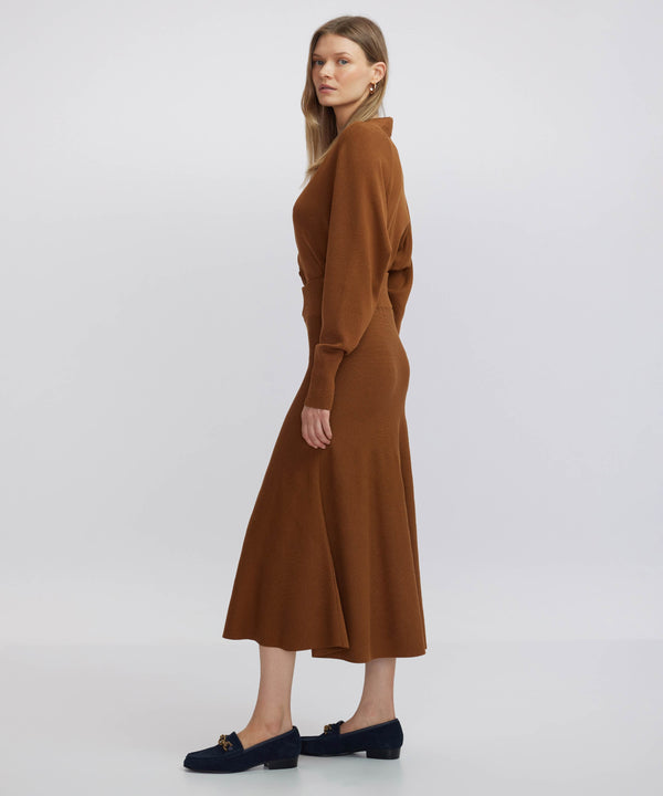 Ipekyol Flounce Knit Skirt Caramel