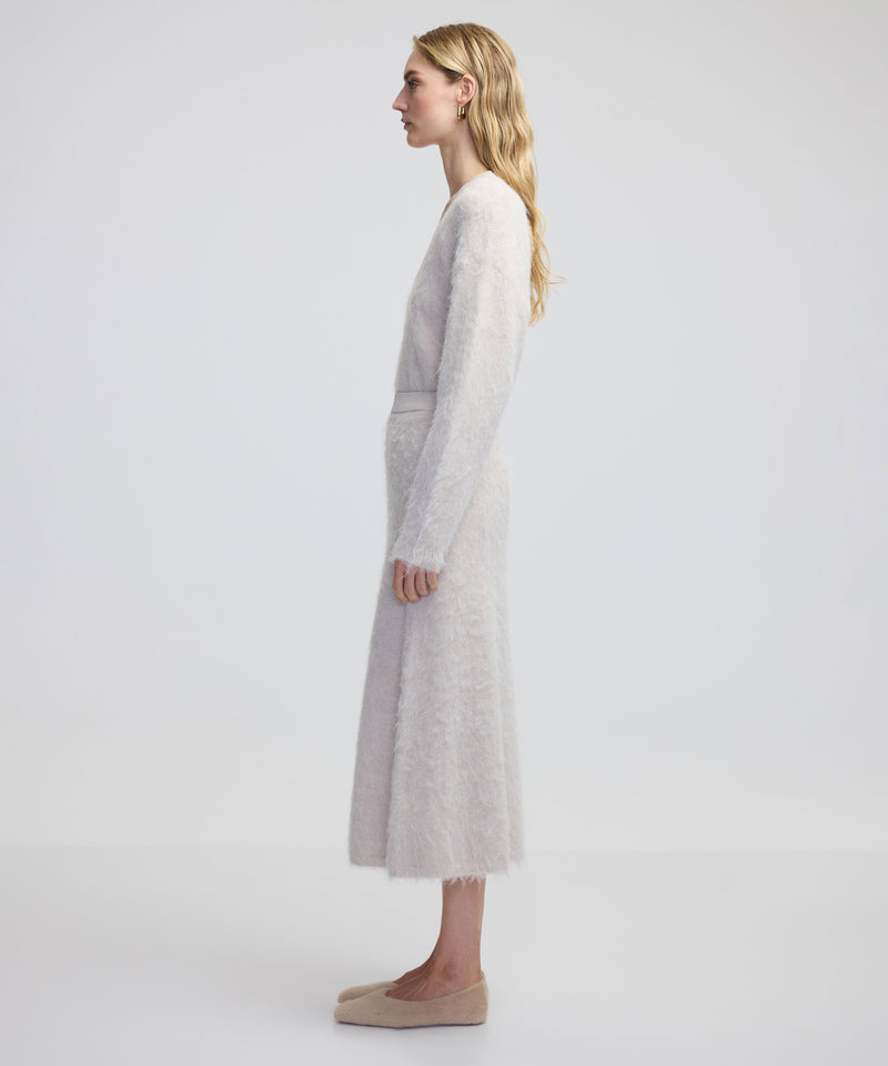 Ipekyol Wool Blend Flared Skirt Off White