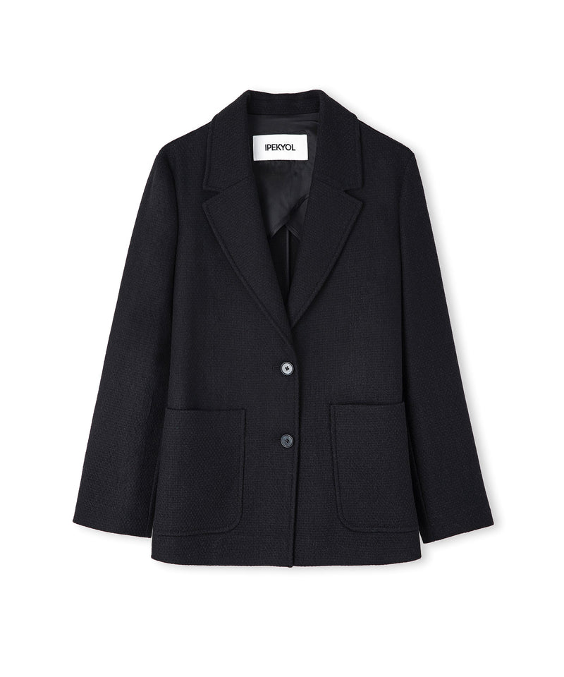 Ipekyol Wool Blend Jacket Black