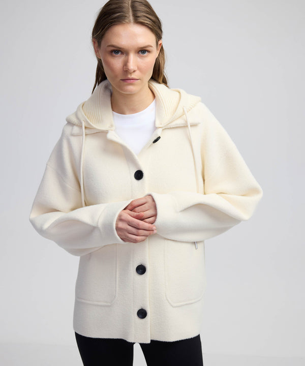 Ipekyol Detachable Tricot Collar Coat Ecru