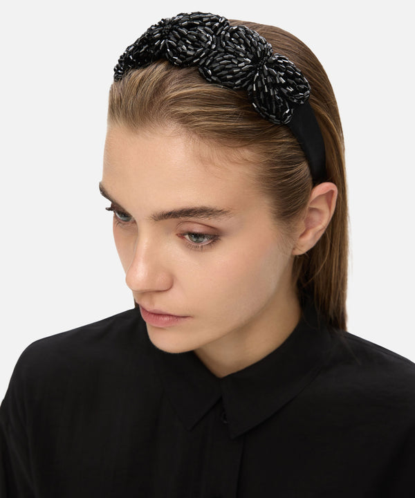 Ipekyol Embroidered Hair Accessory Black