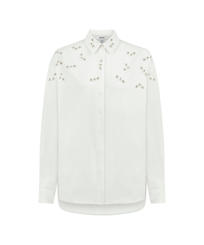 Ipekyol Embellished Detail Shirt Ecru