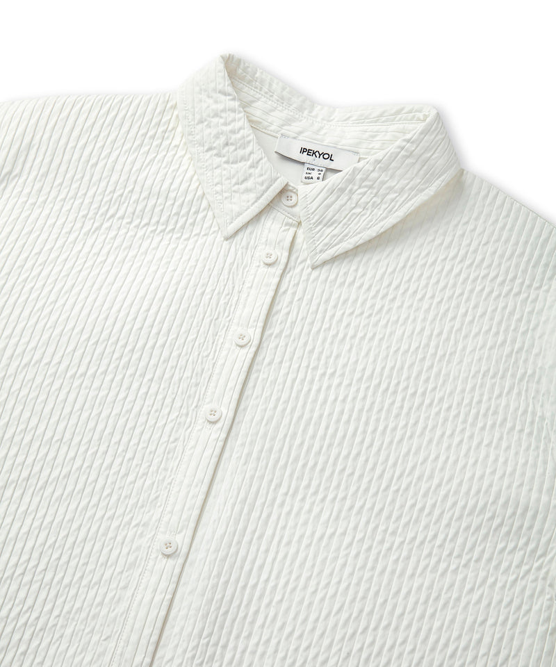 Ipekyol Textured Oversize Shirt Off White