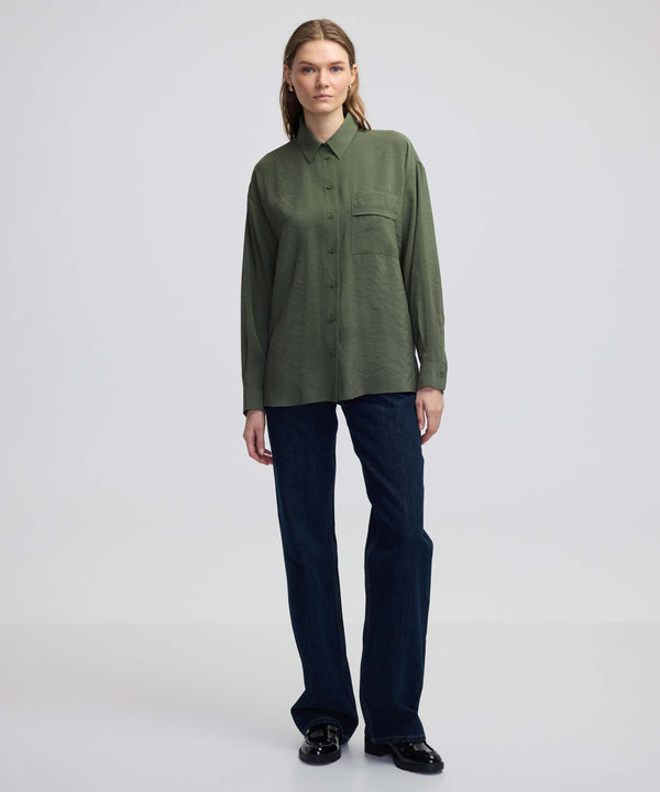 Ipekyol Minimal Shirt With Pockets Khaki