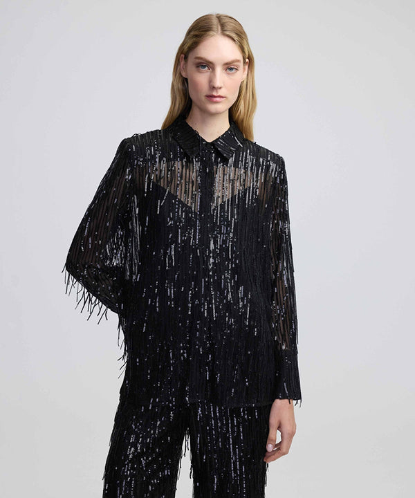 Ipekyol Sequined Shirt Black