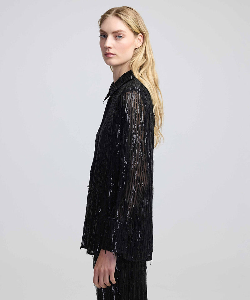 Ipekyol Sequined Shirt Black