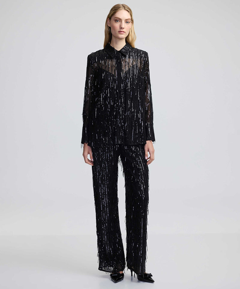 Ipekyol Sequined Shirt Black