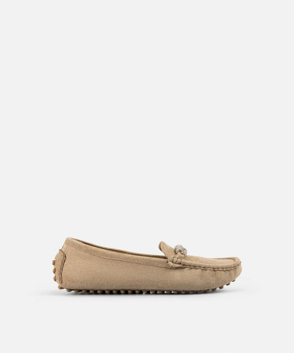 Ipekyol Crystal Stone Loafer Beige