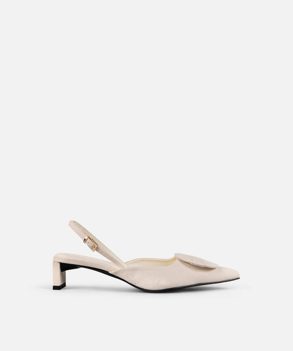 Ipekyol Asymmetrical Figured High Heels Beige