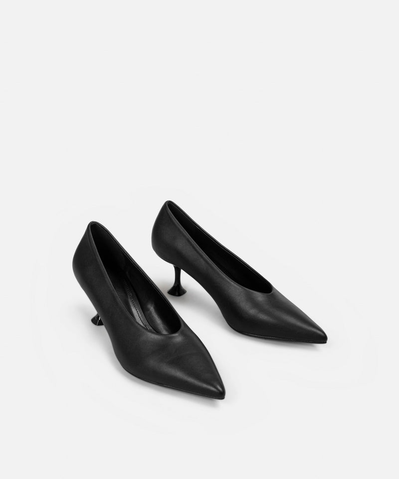 Ipekyol Leather Look Pointed Toe High Heel Shoes Black