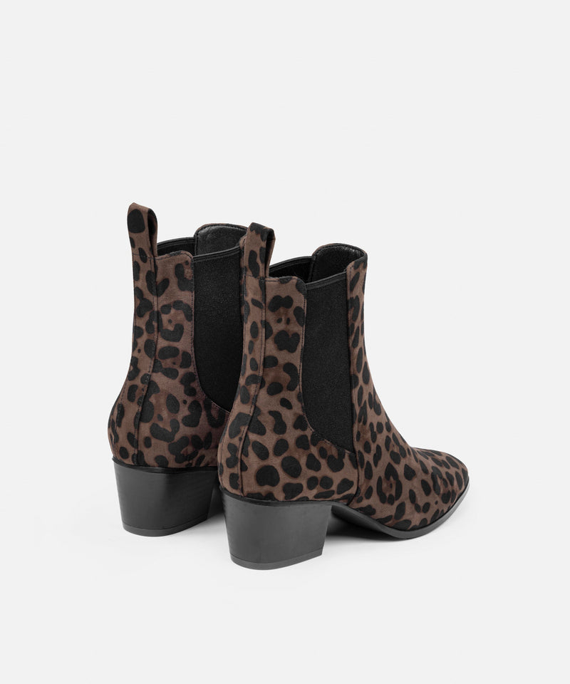 Ipekyol Leopard Pattern Boots Brown