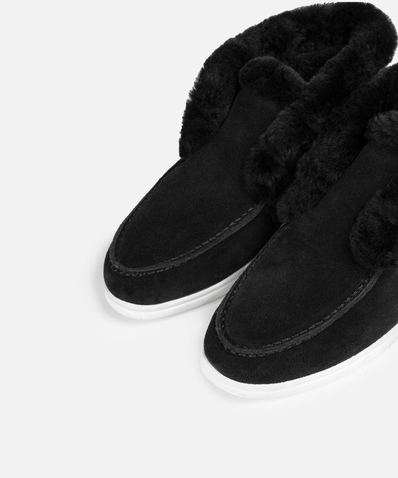 Ipekyol Faux Fur Trimmed Boots Black