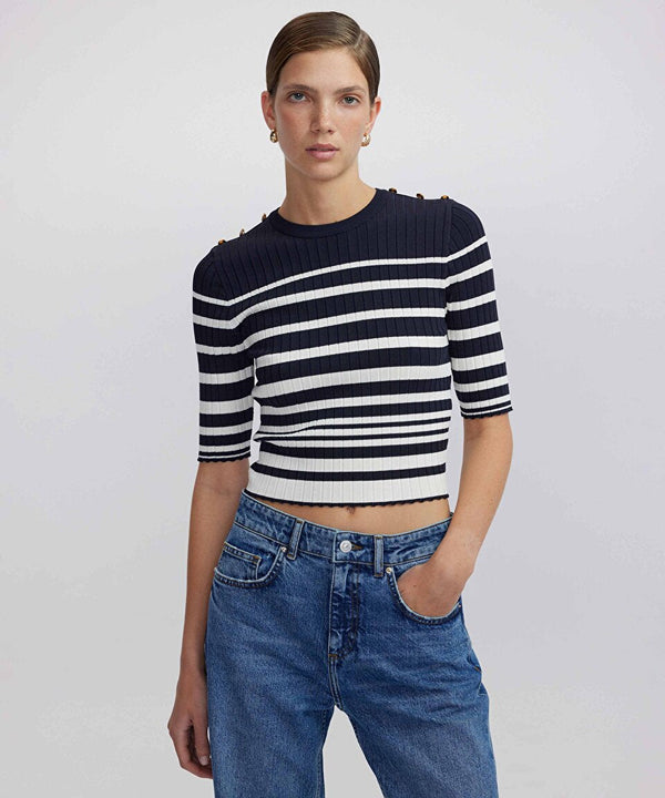 Ipekyol Striped Knitwear Navy