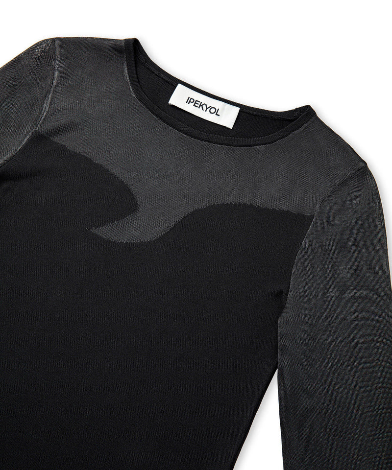 Ipekyol Transparent Mix Knitwear Black