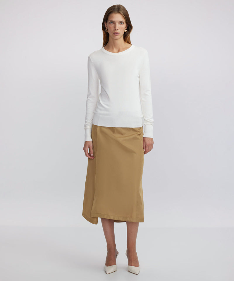 Ipekyol Basic Knitwear With Thin Belt Ecru